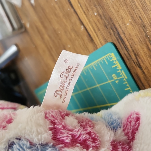 Dan Dee Collectors Choice Easter 11" Bunny Rabbit Plush Flowers Spring Blue - Picture 3 of 3